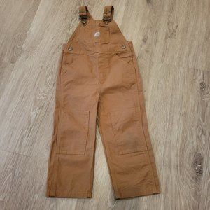 Boys 3t Carhartt canvas overalls.